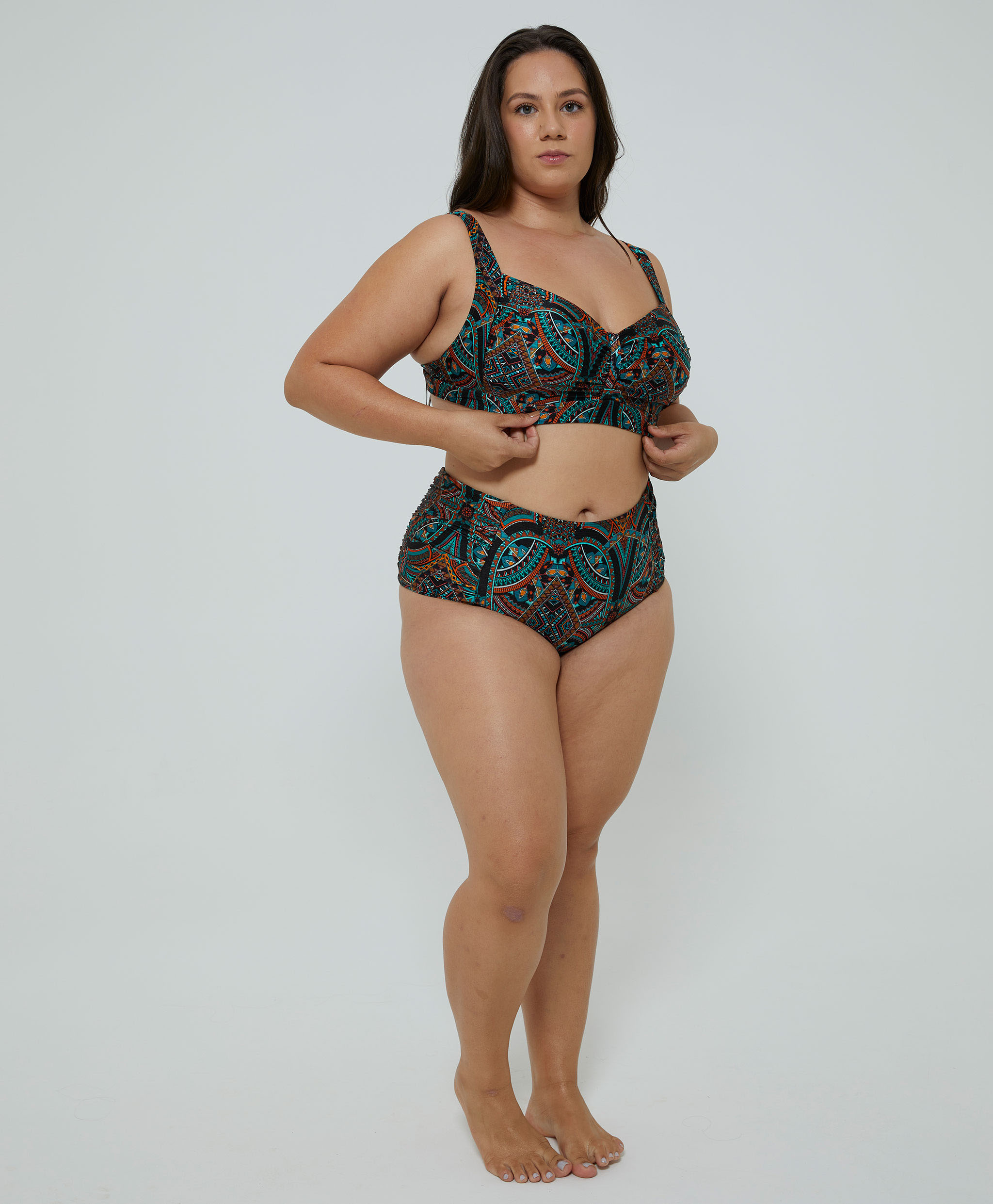 BIQUINI LADY DRAPEADO ETHNIC COLOR