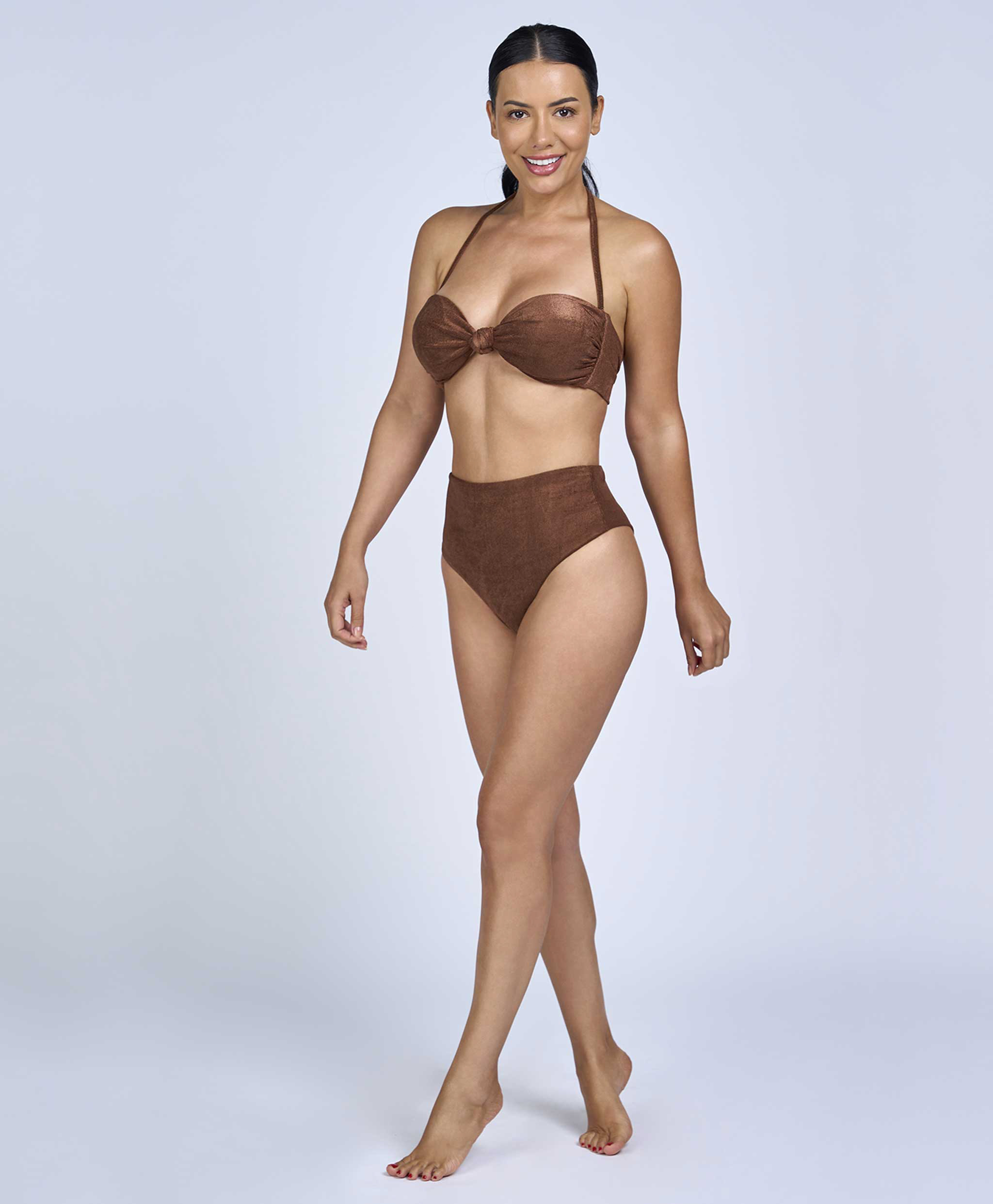 BIQUINI VELOUR CINTURA ALTA