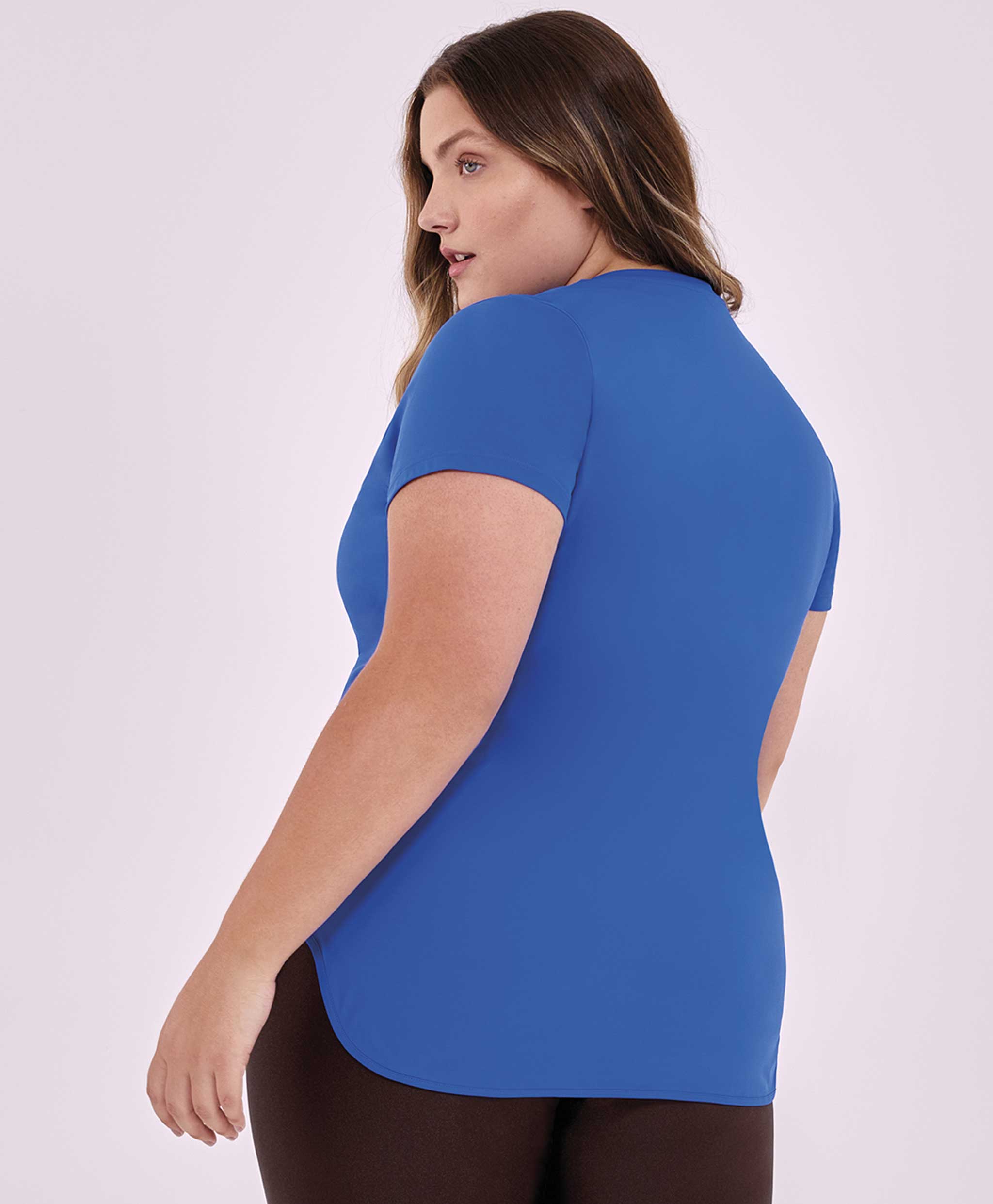 T-SHIRT SKIN FIT INSPIRACIONAL PLUS DAZZLING BLUE